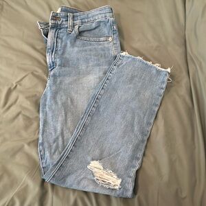 Madewell High-rise Slim Crop Boyjean